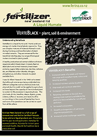 verteblack Fertiliser fertilizer nz organic liquid humate phosphate calcium nitrogen magnesium microbes