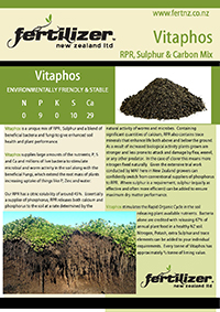 Vitaphos Fertiliser fertilizer nz organic liquid humate phosphate calcium nitrogen magnesium microbes