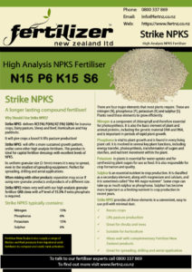 Strike NPKS Fertiliser fertilizer nz organic liquid humate phosphate calcium nitrogen magnesium microbes